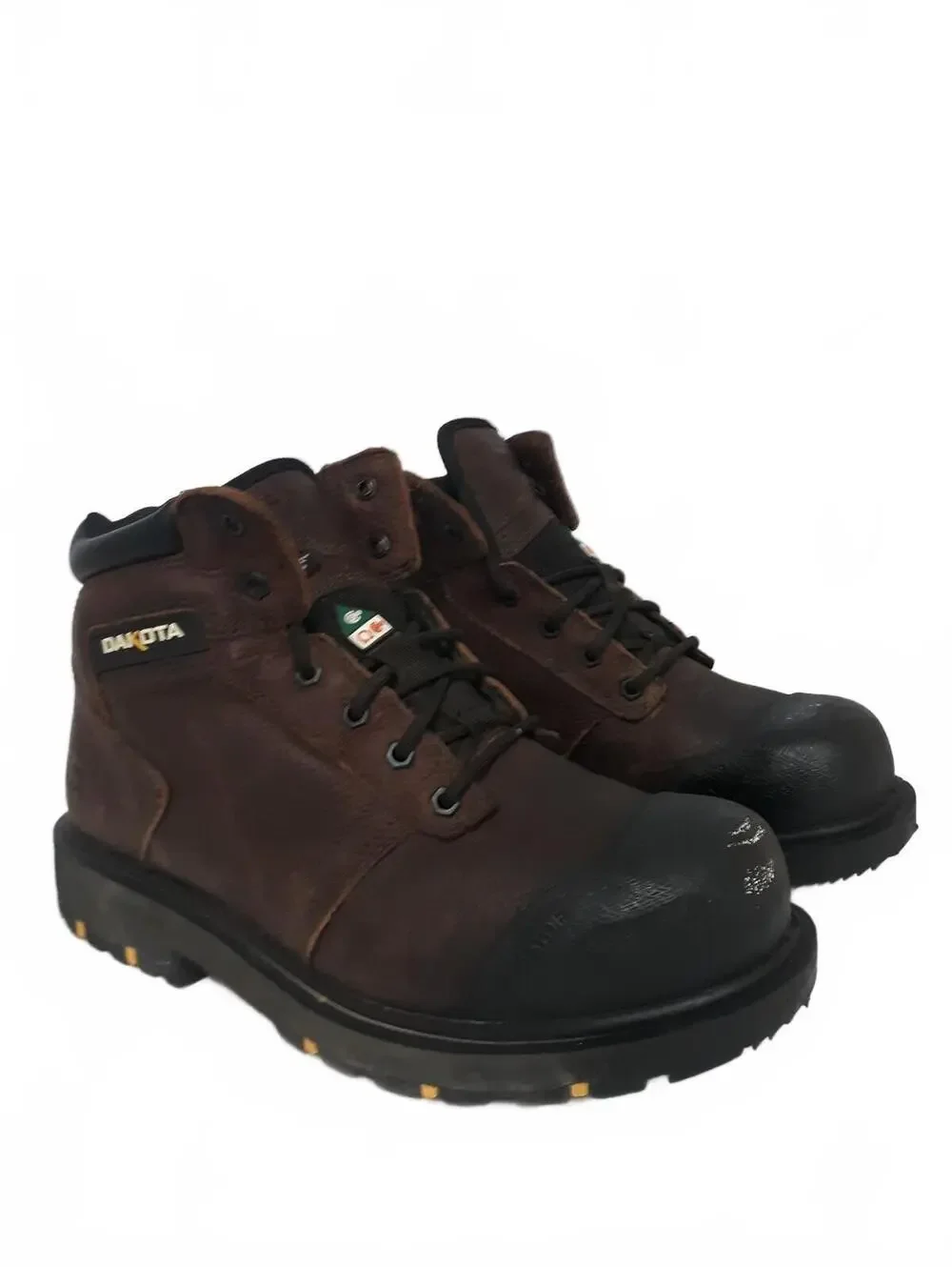 Dakota 5ANBDKB-6007 Safety Boots Men's Size 10 Wide Composite Toe EH Brown